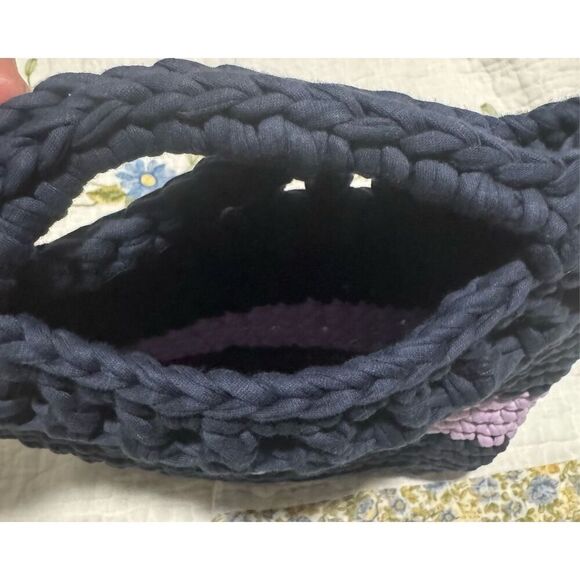 Crotche small bag blue light purple - Picture 5 of 5